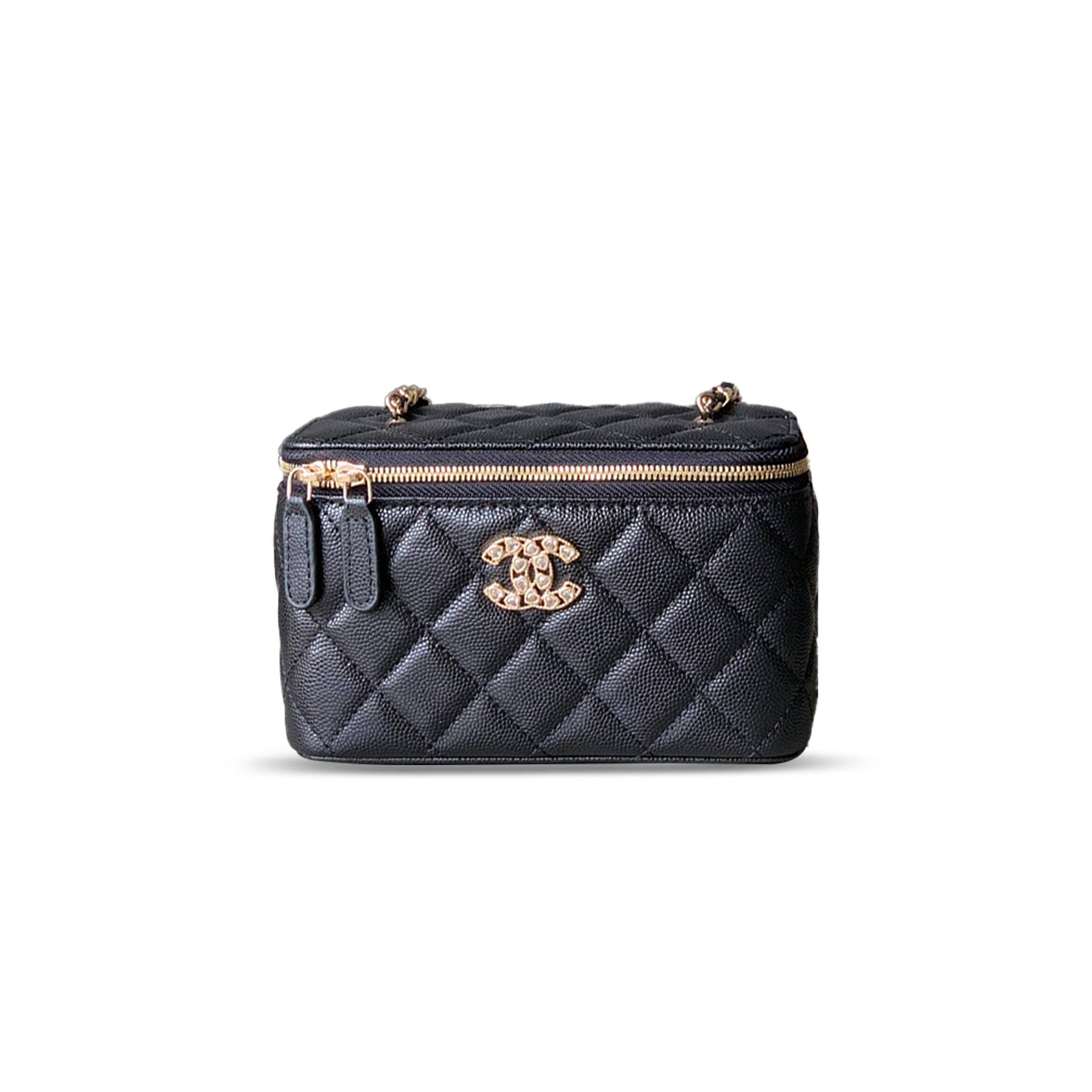 CHANEL MASTER 25P CHAIN BOX BAG CAVIAR 296351 (17*9.5*8cm)